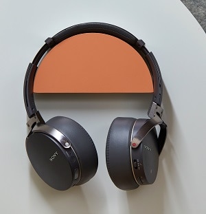 matte gray wireless headphones