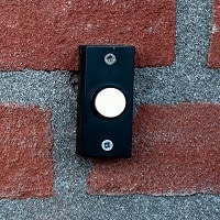 doorbell installed on a wall