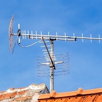 tv antenna in a rural area